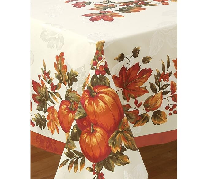 Bardwil Table Linens, Harvest Medley 70" Round Tablecloth