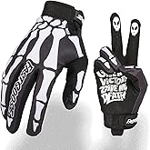 FASTGOOSE Skeleton-Paw Motorcycle Gloves for Men&Women,Cycling Glove Breathable Dirtbike Glove for ATV MTB Motocross Racing