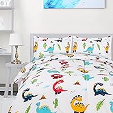 Utopia Bedding All Season Dinosaur Comforter Set with 2 Pillow Cases, 3 Piece Soft Brushed Microfiber Kids Bedding Set for Bo