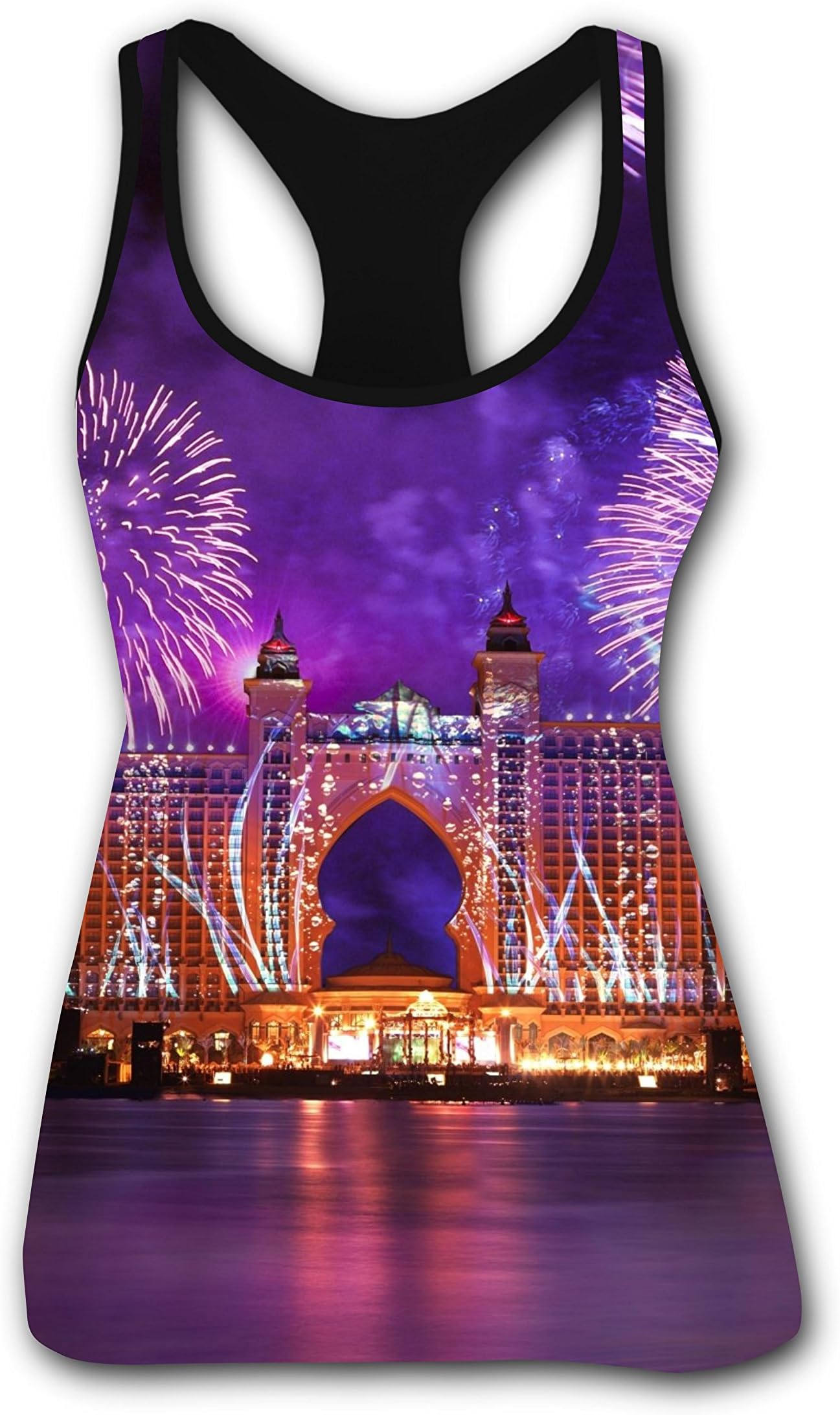 Atlantis Hotel Dubai Fireworks Custom Tank Top Camisole for Women