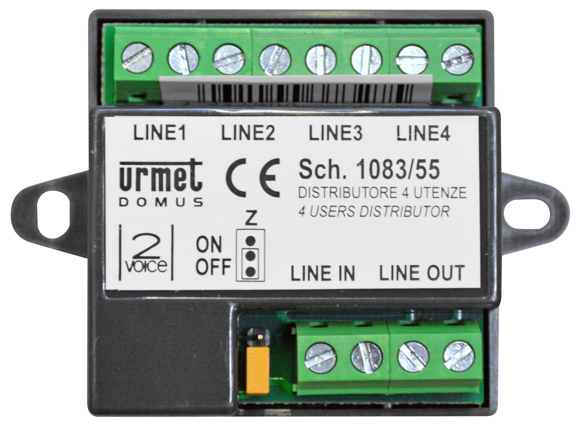 1083/55 - URMET DOMUS SPA DISTRIBUTOR 4 USERS 2VOICE