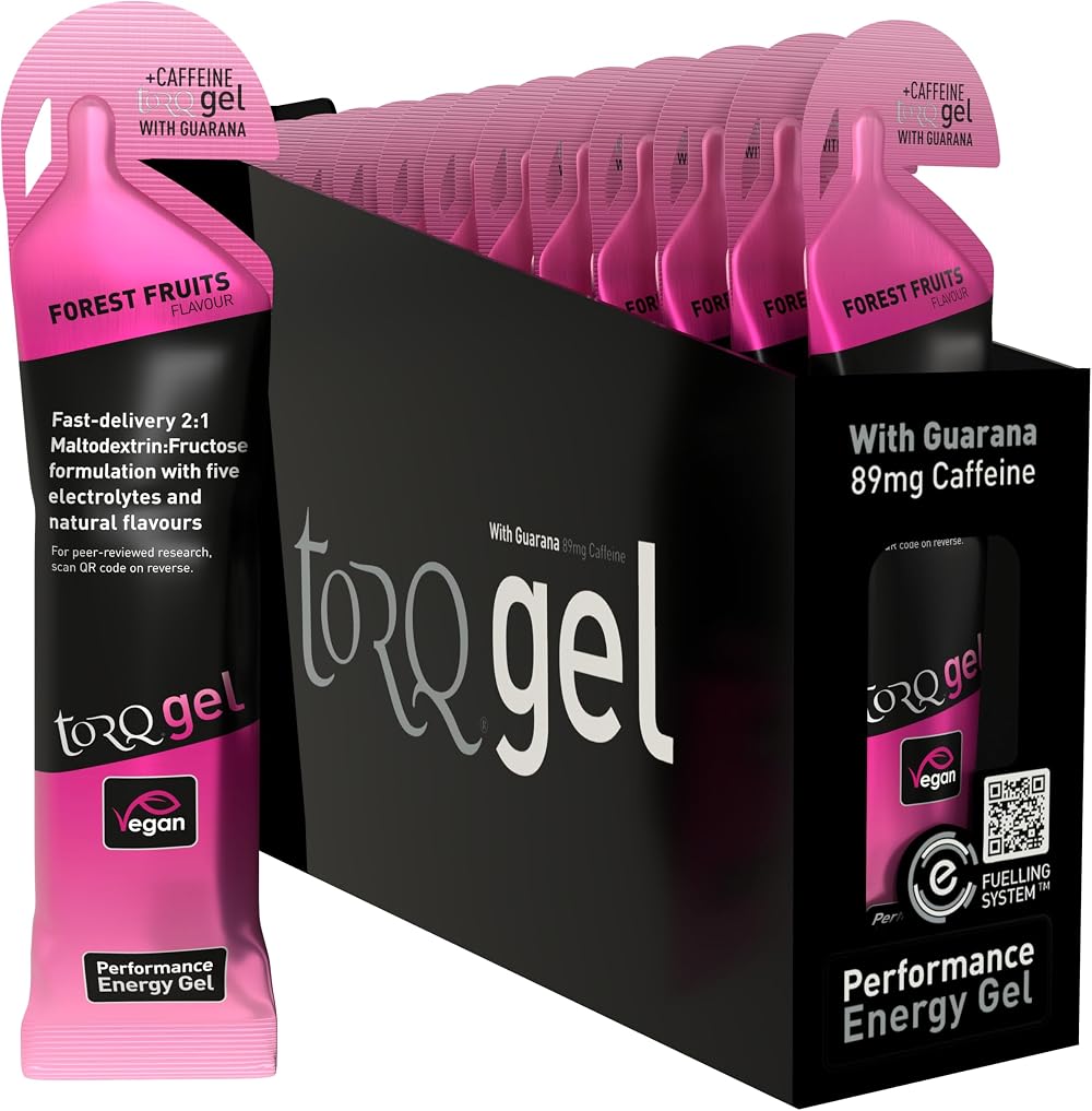TORQ Running Gels with Electrolytes Forest Fruits 30g Carbs 15 pack