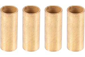 X AUTOHAUX Universal Leaf Spring Bushing Kit, 9/16" x 11/16" x 1-3/4", Bronze, Brass Tone, 4 Pcs
