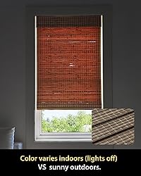 UNISHADES Cordless Bamboo Roman Shades for