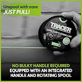 Tracer 100m String Line High Visibility Rotating Spool with Integrated Handle view 4
