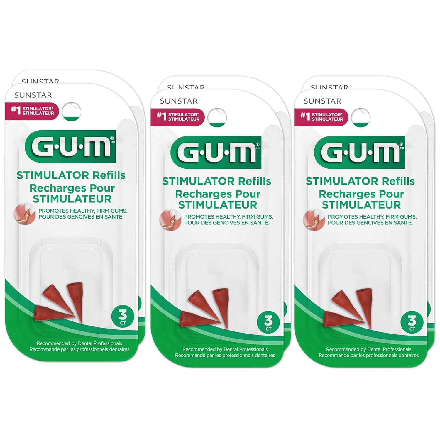 GUM Stimulator Refill Tips (3 Refills, Pack of 6) Amazon.ca Tools