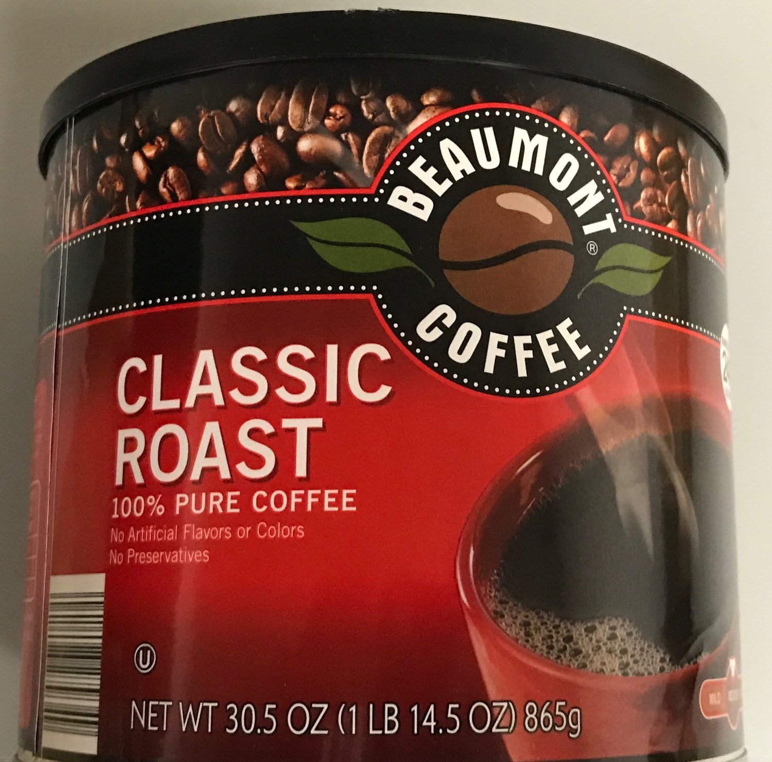Beaumont Coffee Classic Roast Fine Grind Medium Roast (2 Lb 1.9 Oz