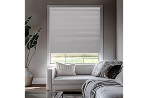 Chicology Cordless Cellular Shades, Blackout Window Blind, Evening Mist (Blackout) - 30"W X 64"H (CCSEM3064)