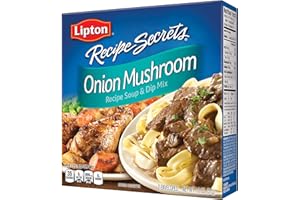 SOUP SECRETS Lipton Recipe Soup and Dip Mix For a Delicious Meal Onion Mushroom Great With Your Favorite Recipes, Dip or Soup Mix 1.8 oz