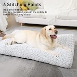 KSIIA Large Dog Bed Washable Calming Crate Mattress 90x60x8cm Grey view 8