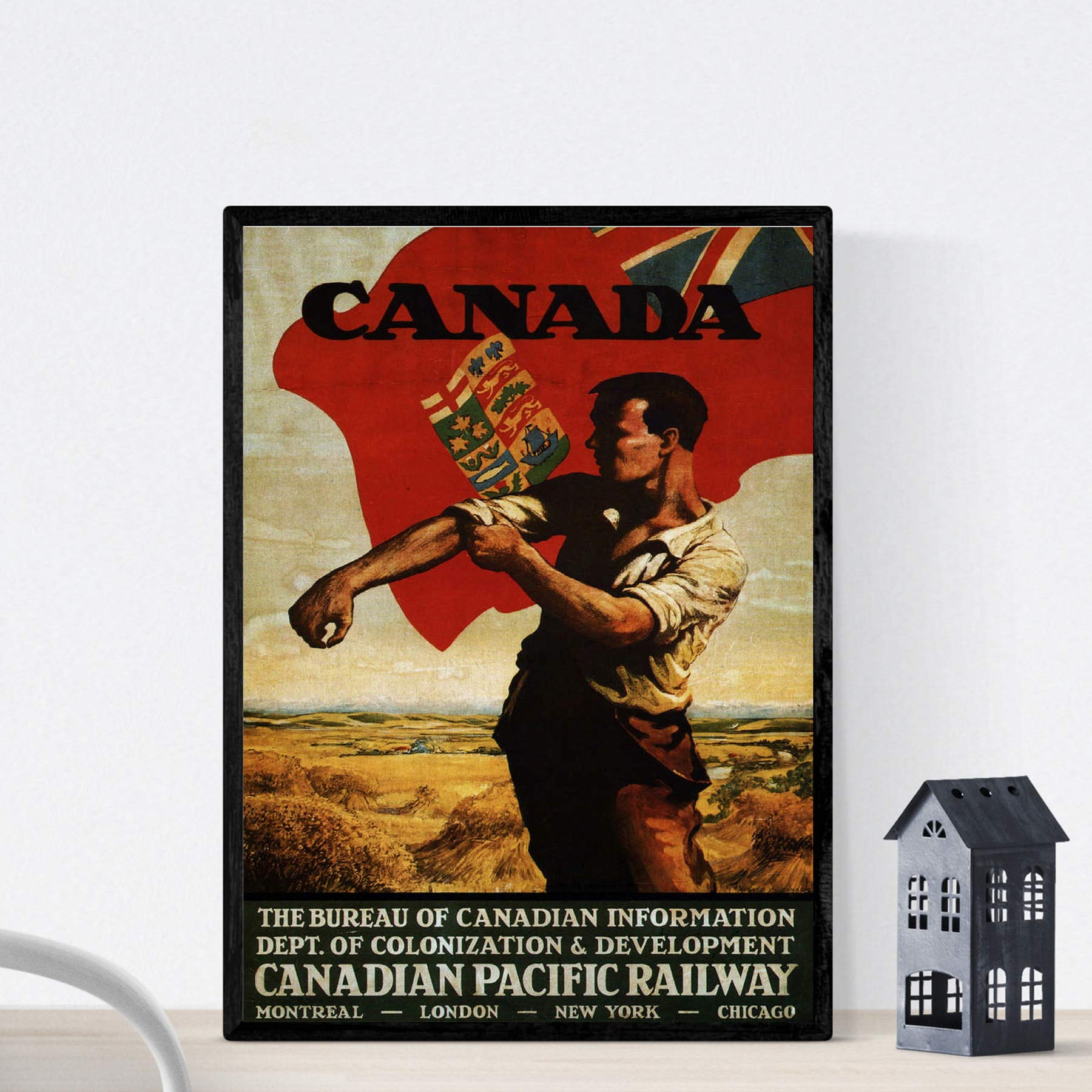 Nacnic Vintage Poster Vintage poster Canada. A3 size — image 1