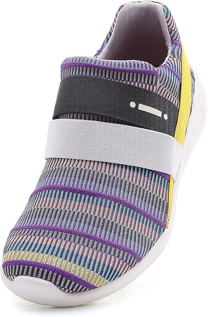 UIN Women's Porto Knit Comfort Color Walking Shoes Purple Amazon.ca