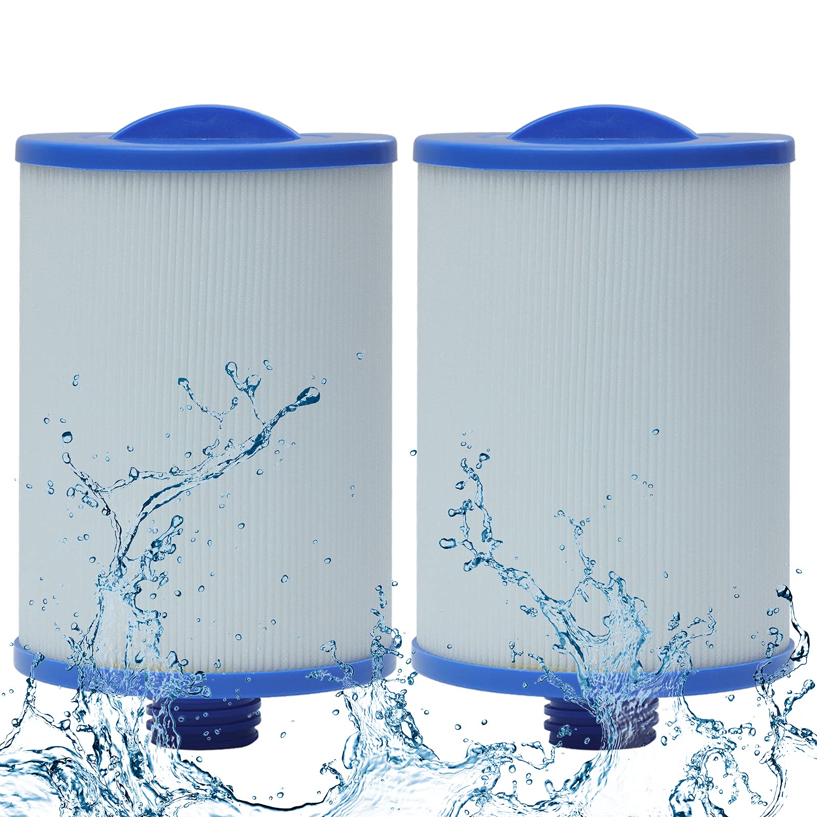 Photo 1 of 6CH-940 Spa Filter Cartridges for Spa Hot Tub, Filter Replacement Compatible for UNICEL 6CH-940 for FILBUR FC-0359 for PWW50P3, Screw in Filter Cartridges 2 Pcs