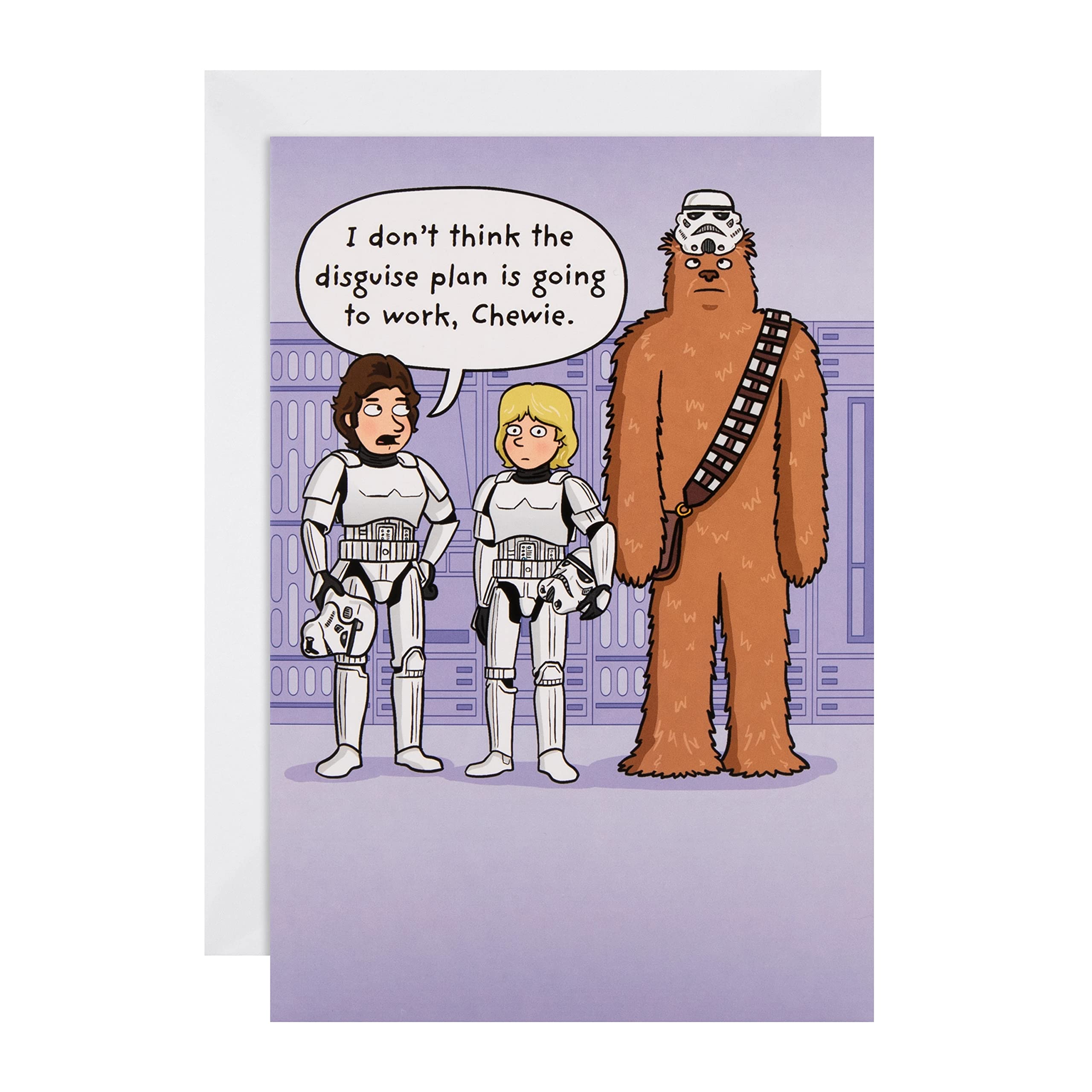 Hallmark Any Occasion Card - Funny Hallmark Studio Star Wars Design,Black
