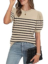 WIHOLL Womens Tops Short Sleeve T Shirts Spring