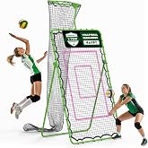 Volleyball Rebounder Net 7x4 FT, Adjustable Volleyball Training Equipment