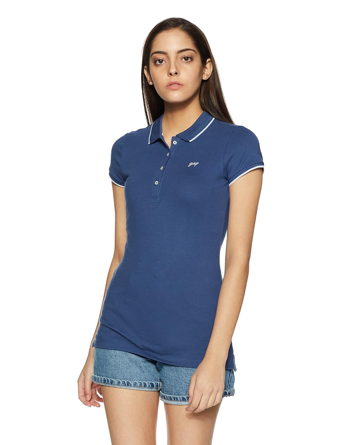 gap women's logo short sleeve polo
