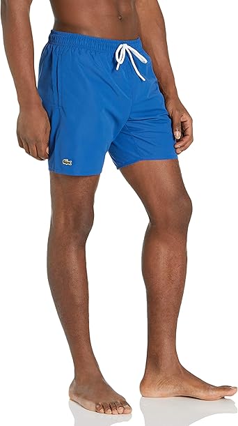 lacoste boys swim trunks
