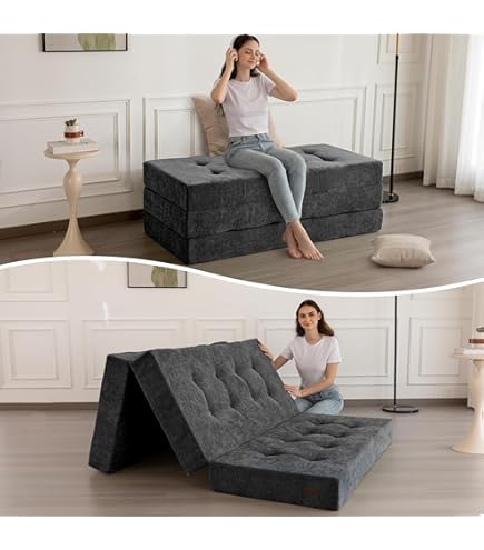 家具 Sofa bed Amazon.com: Ressainic Folding Sofa Bed, Convertible Sleeper Chair