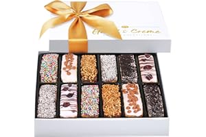 HAZEL & CREME Biscotti Gift Baskets - Purim Mishloach Manot - Cookie Food Basket - Corporate, Birthday, Holiday, Sympathy, Gourmet Gifting for Men/Women - Birthday Cookie Gift