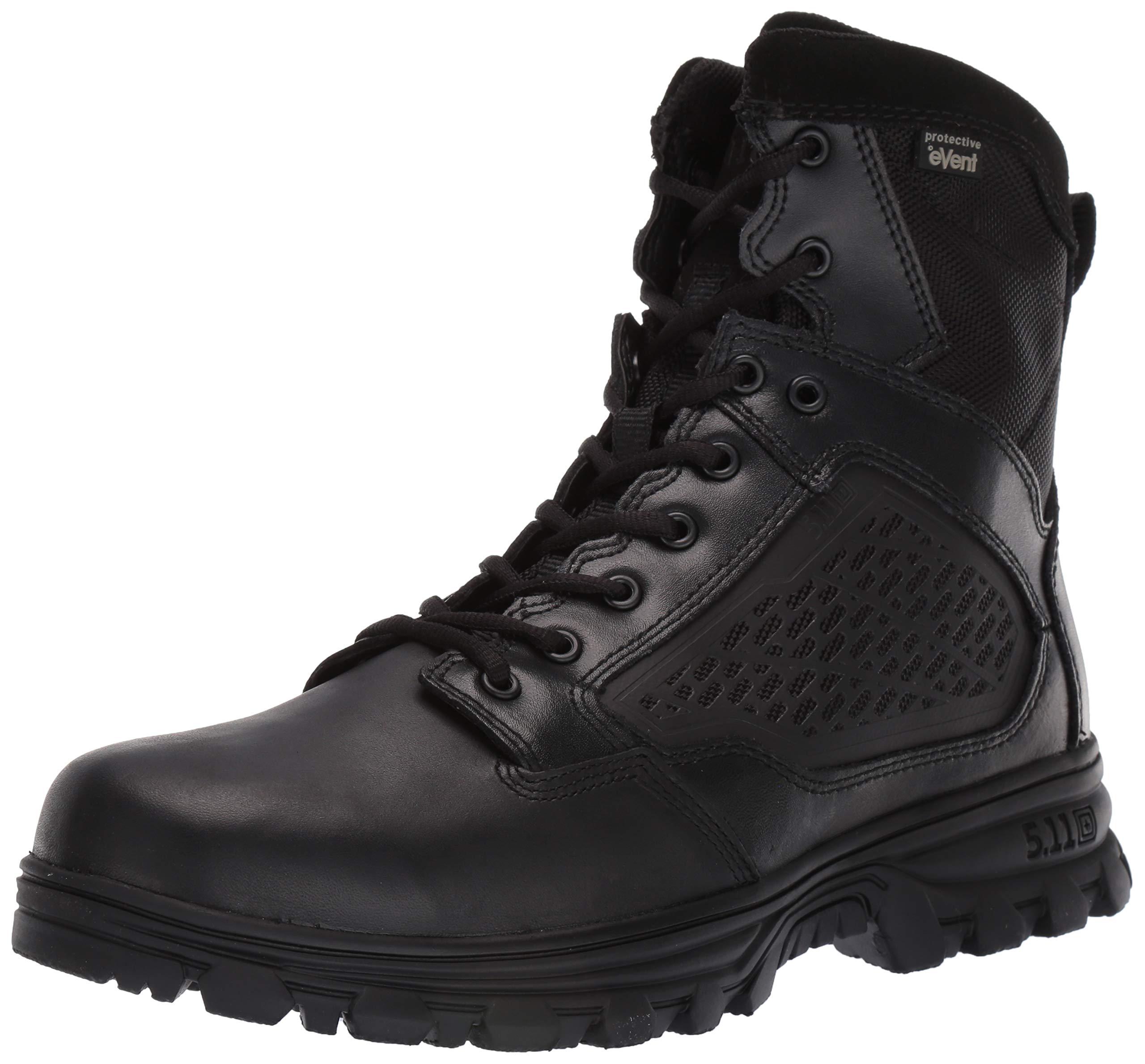 5.11 Tactical EVO 6-Inch Waterproof Boots, Side Zip, Slip-Resistant Outsole, Style 12313