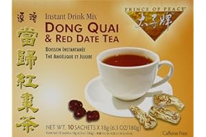 Prince of Peace Dong Quai & Red Date Instant Tea 10 Tea Bags (Pack of 2)
