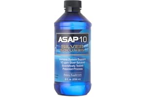 American Biotech Labs - ASAP 10 Silver Solution - Immune System Support, 10 Ppm Colloidal Silver Liquid Silver Solution Daily Immune Support Supplement with Silversol Technology - 8fl Oz