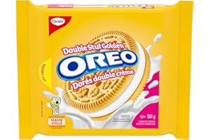 OREO Golden Double Stuf Sandwich Cookies, 261 g, Baked in Canada