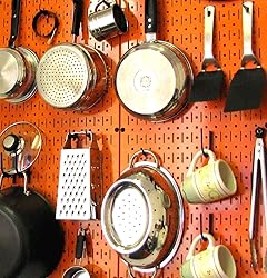 Wall Control 30-P-3232OR Orange Metal Pegboard Pack