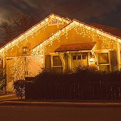 Brizled Icicle Lights, 29ft 360 LED Christmas