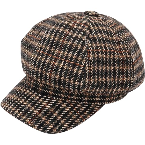 4661 Causal Beanie Hat Newsboy Cap French Berets Paperboy Hat Octagonal Cap Octagonal Beret Hat French Beret Style Paperboy Cap FEOYA  main image 4