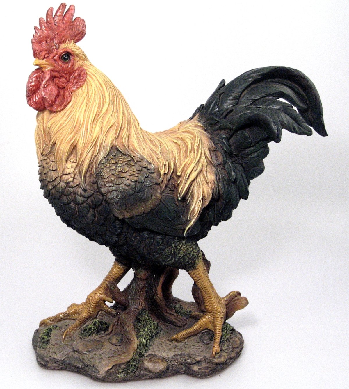 Vivid Arts Real Life Cockerel - Bronze / Brown Feathers