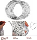 SKYPRO 304 Stainless Steel Wire 0.1mm Soft Rustproof 328Ft for DIY Crafting view 4