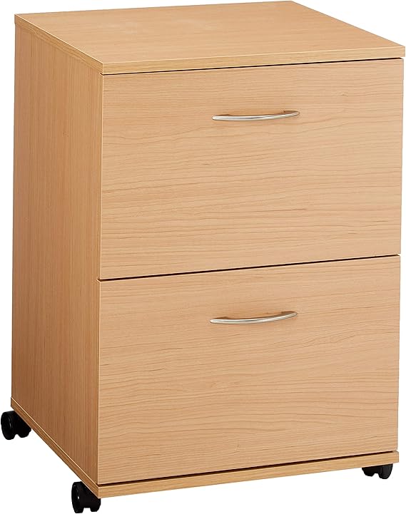 Amazon Com Essentials 2 Drawer Mobile Filing Cabinet From Nexera
