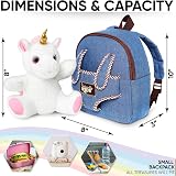 Naturally KIDS Unicorn Toys Backpack with Stuffed Animal Toddler Gift view 4