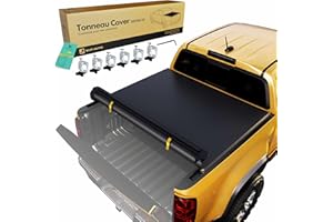 YHTAUTO Soft Roll Up 6.5 FT (78.8''-78.9") Truck Bed Tonneau Cover Compatible with Ford & Lincoln Models 04-24 F-150, 05-08 M