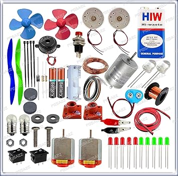 PGSA2Z New Brain Experimental Activity Kit (Loose Parts - Multi Color) Super Kit 65 Items in A Kit  Science & Fun Innovation Kit.