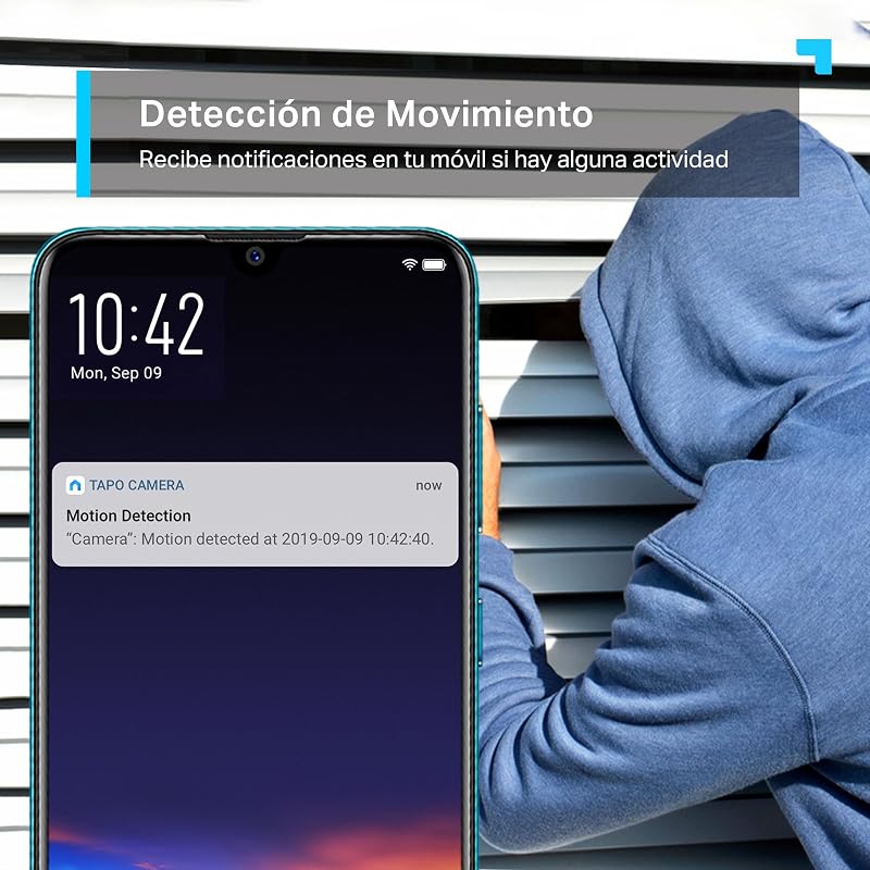 C210 - Cámara de Vigilancia WiFi Interior 360º, 2K 3MP, Detección IA