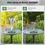 SZMP Solar Fountain Green Flower 3.5W Glass Panel 8 Spray Modes 4 Fixed Pipes view 4