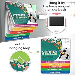 Air Fryer Cheat Sheet Magnets Cooking Guide Booklet