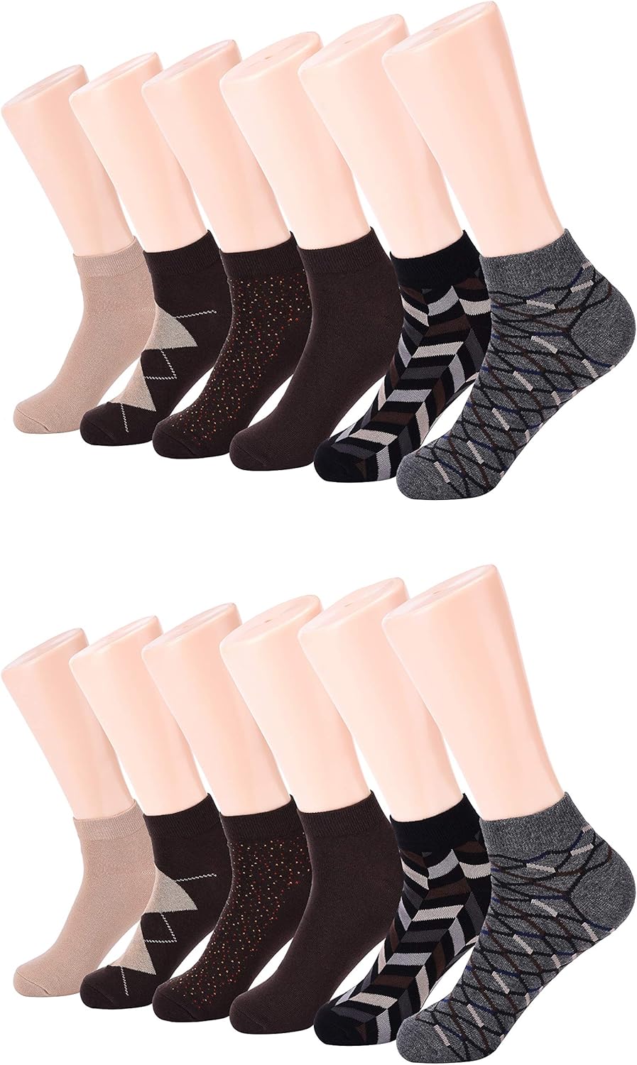 Marino Avenue Mens Low Cut Colorful Dress Socks Funky Athletic Ankle
