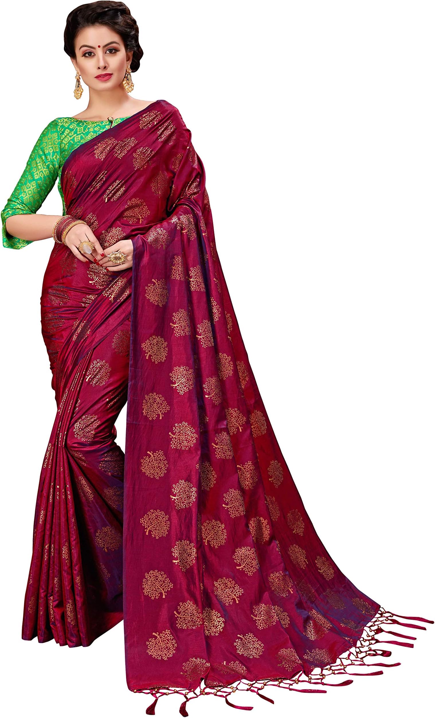 Women's Silk Saree With Blouse