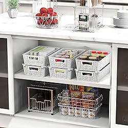 Simple Houseware Plastic Stackable Storage Basket