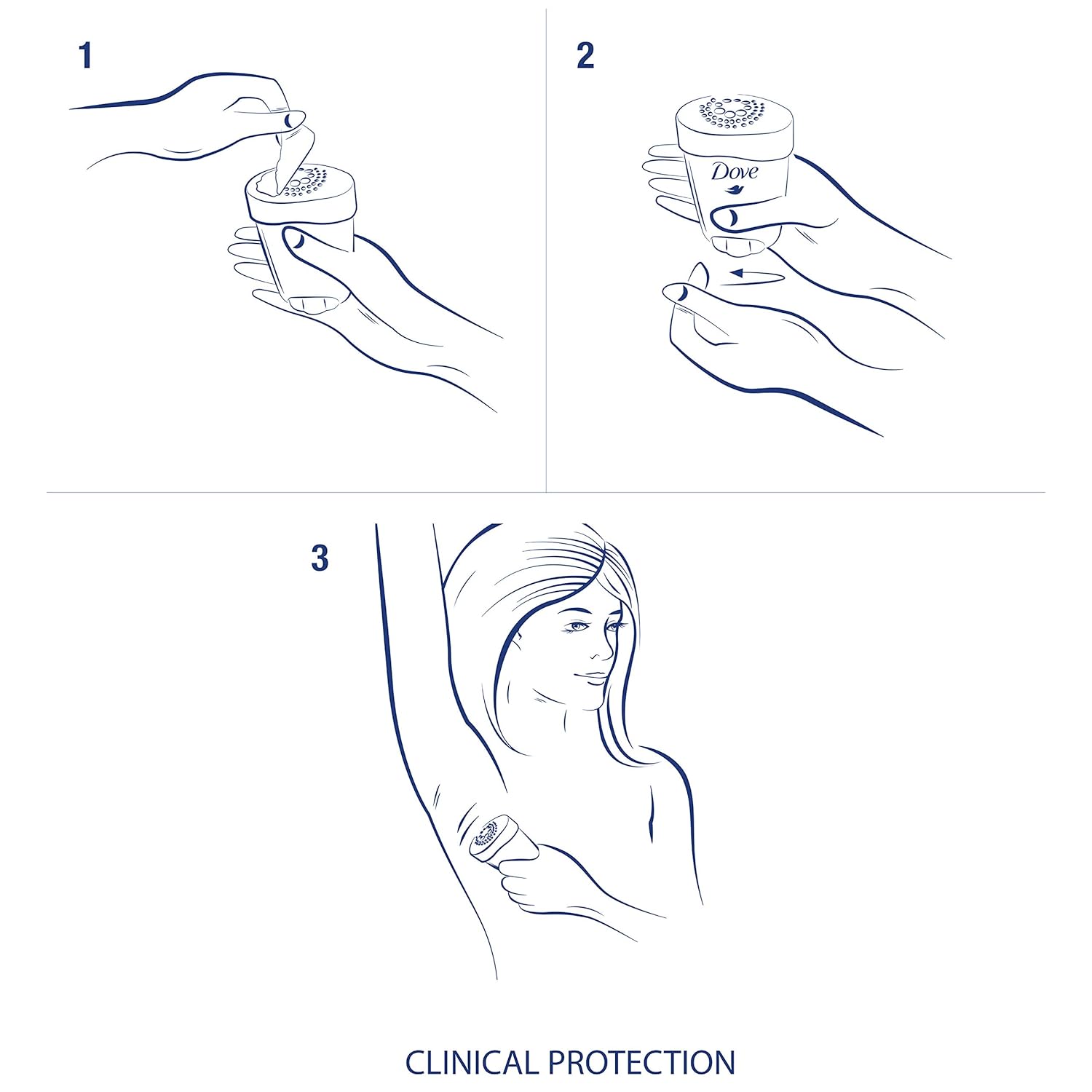 Dove Clinical Protection Antiperspirant Deodorant Revive 1.7 oz : Beauty