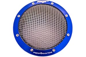NGR PERFORMANCE Car Parts, Turbo Guard fits 3.5 inch & 4in Sizes, Universal Turbo Cold Air Intake Filter - Blue Drag Turbo Filter for Enhanced Car Performance