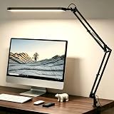 SKYLEO Desk Lamp LED 5 Color Modes 11 Brightness Levels Swing Arm 12W Black