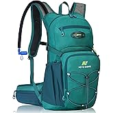 N NEVO RHINO Hydration Backpack, 18L Multipurpose Hiking Backpack with 3L Water Bladder, Water Backpack Insulated Hydration Pack Ideal for Hiking and Cycling