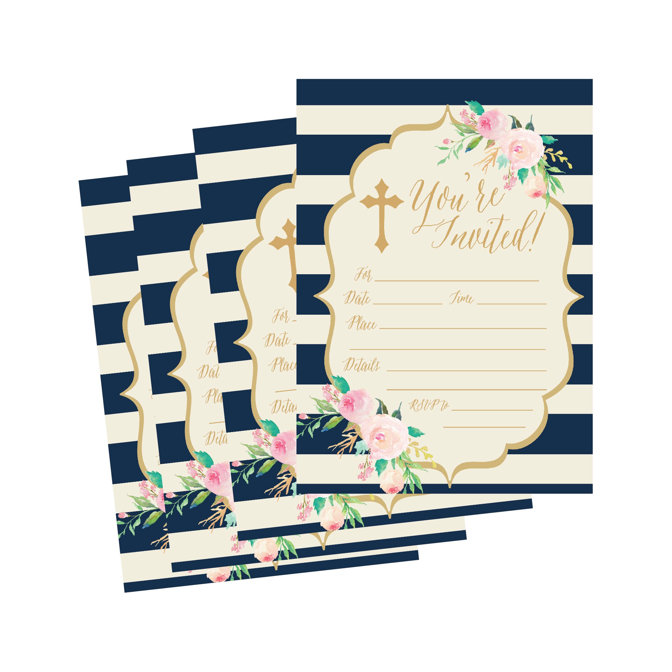 Hadley Designs 50 Navy Religious