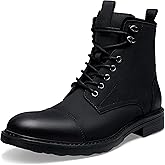 Vostey Mens Boots Motorcycle Casual Boots for Men Zipper Fashion Chukka Boots Mens