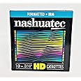 Nashuatec High Density HD 2-Sided 3.5" Diskette Formatted 10 Diskettes Per Pack For Storage Data